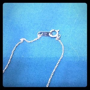 10 K White Gold dainty chain.